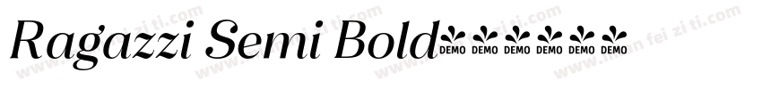 Ragazzi Semi Bold字体转换